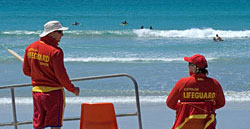 Life Guards on duty on East Beach Port Fairy